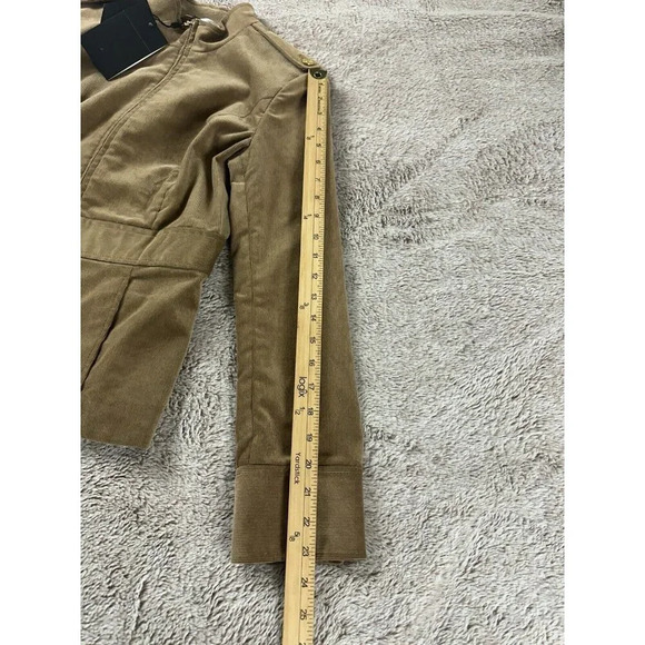 St John Knits Sport Corduroy Fabric Jacket Caramel Size P NWT MSRP $900 - Picture 8 of 16